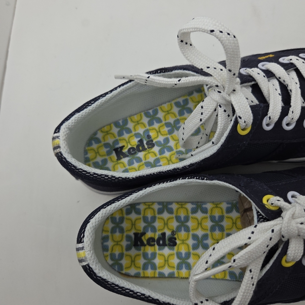 Keds Navy Blue & White Low Top Lace Up Sneakers Casual Shoes Women's Size 6.5 - Picture 11 of 13